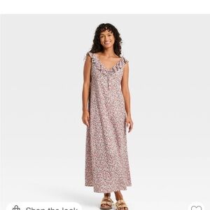 Floral Sleeveless Maxi Dress